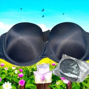 Maidenform Self-Expressions Stay Put Strapless Underwire Bra 40D Style SE6990